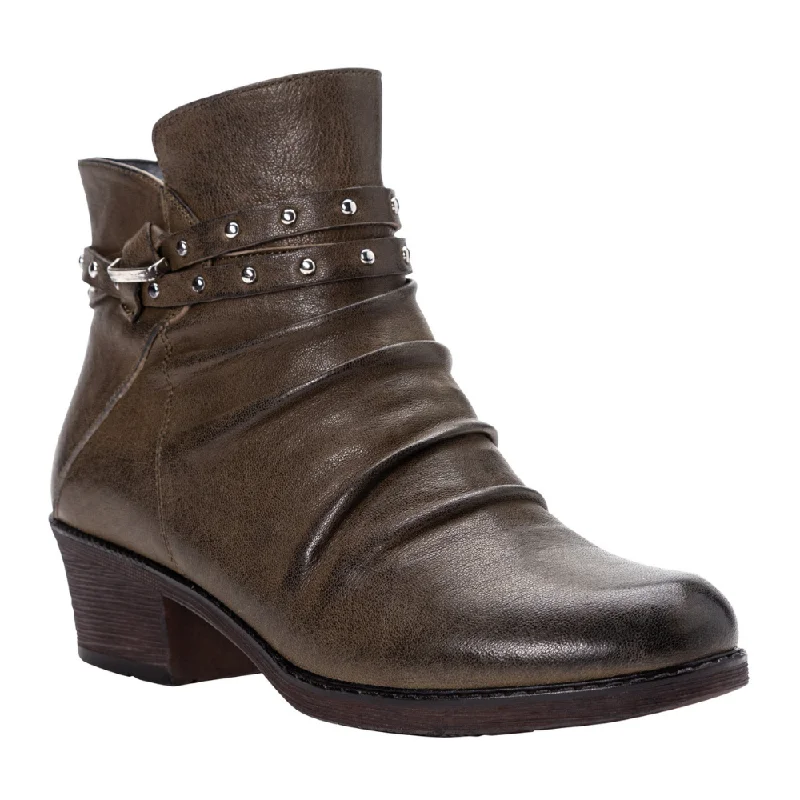 Propet Roxie Brown Leather Bootie (Women's)