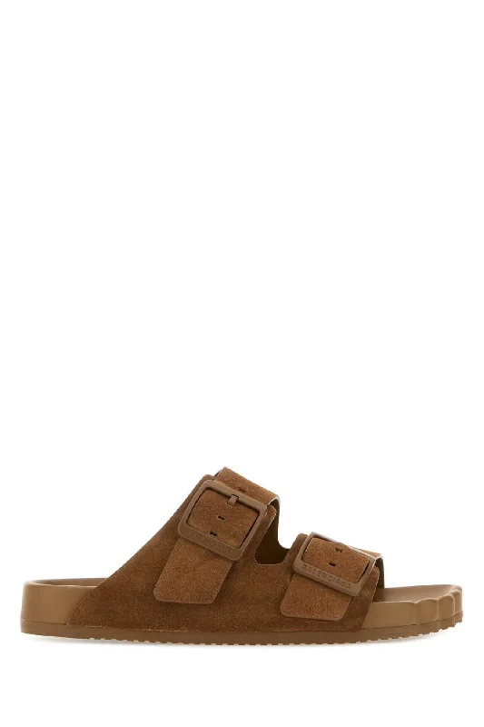 BALENCIAGA Suede Sunday Slippers for Women