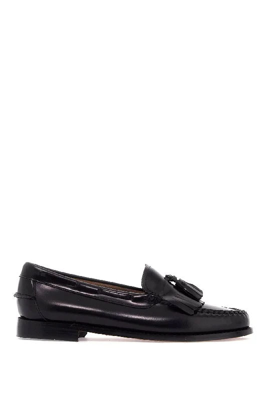 G.h. Bass Esther Kiltie Weejuns Loafers In Brushed Leather