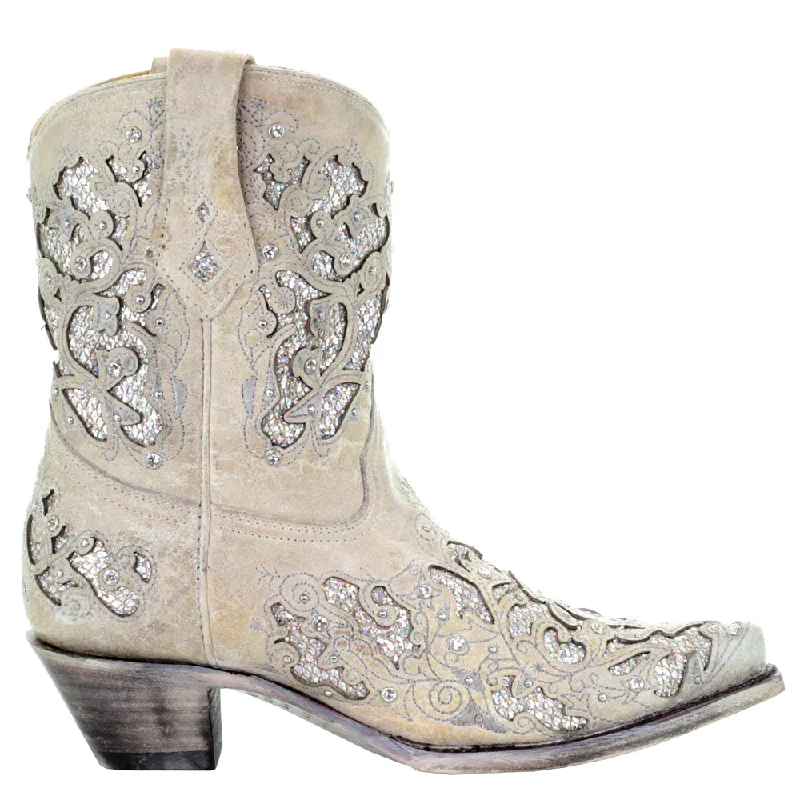 A3550 Glitter Snip Toe Cowboy Boots