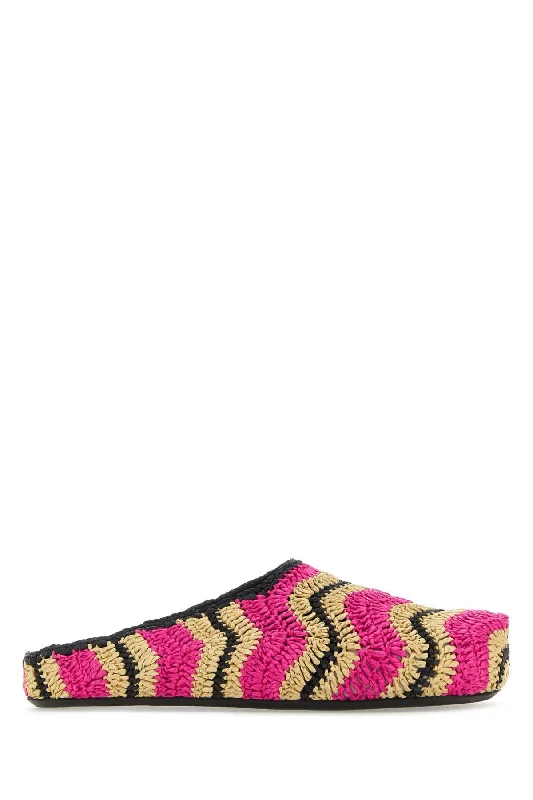 MARNI Raffia Slippers for Men