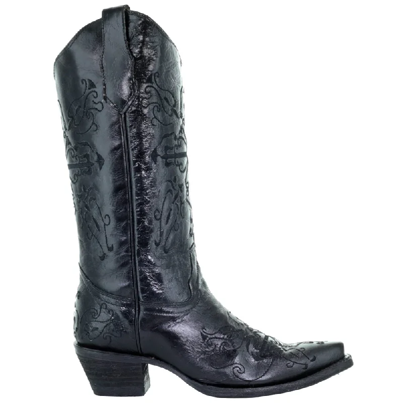 L5060 Embroidery Snip Toe Cowboy Boots