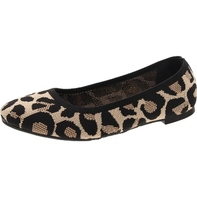 Brendy Womens Slip-On Knit Ballet Flats