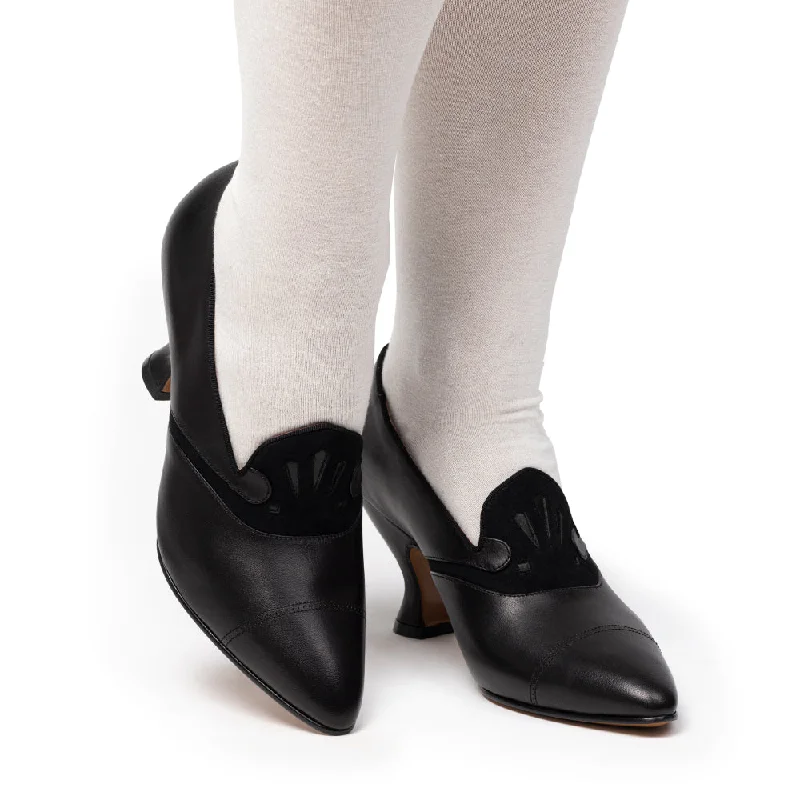 PRE-ORDER Elsie Edwardian Pumps (Black)