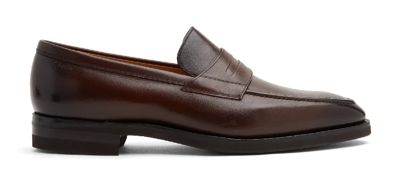 Bally Score 6231394 Men's Mid Brown Calf Leather Loafers