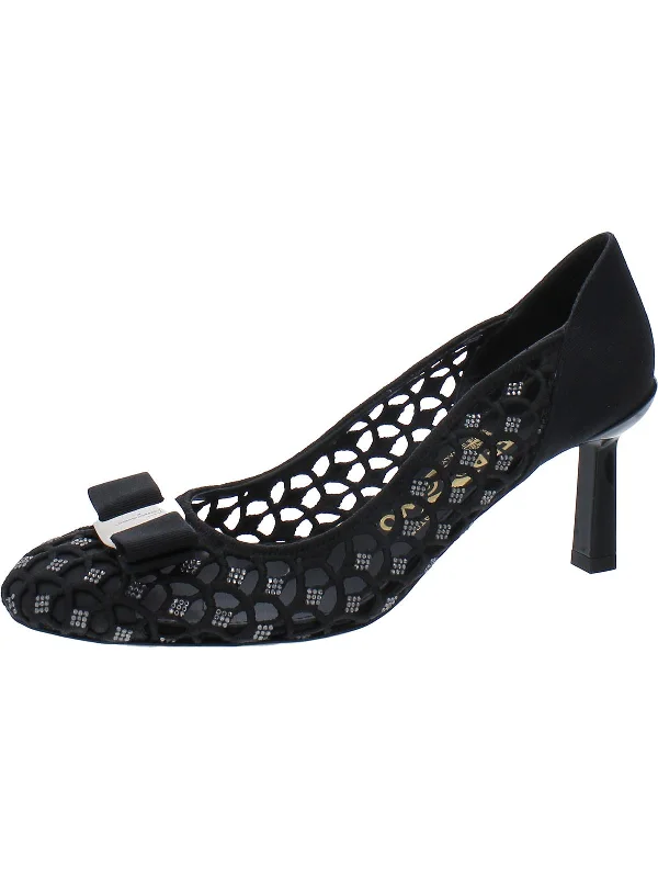 Carla Bump Womens Cut-Out Embellished Pumps