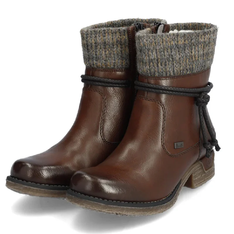 Rieker 79688 Fee Brown/Graphit Boot (Women's)