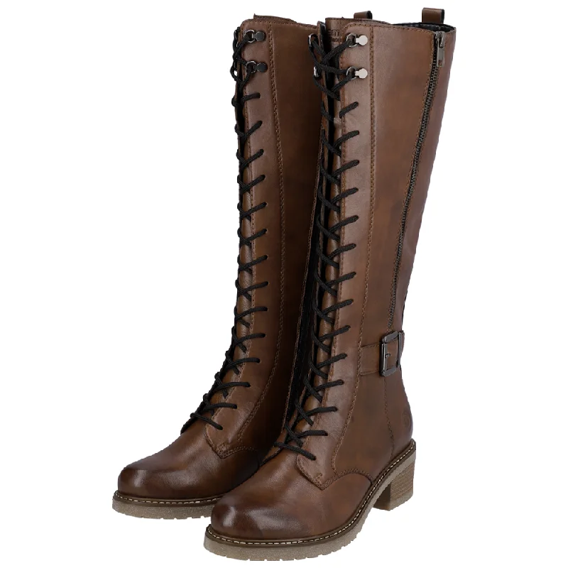 Remonte D1A74-22 Aida Tall Leather Chestnut Boot (Women's)