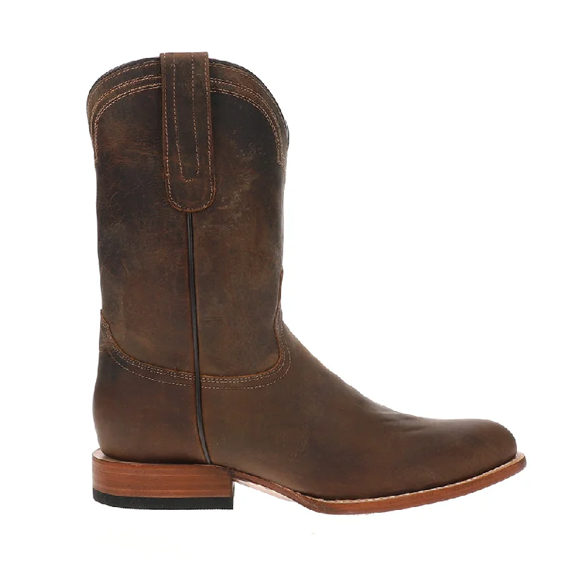 Rancher Zip Round Toe Cowboy Boots