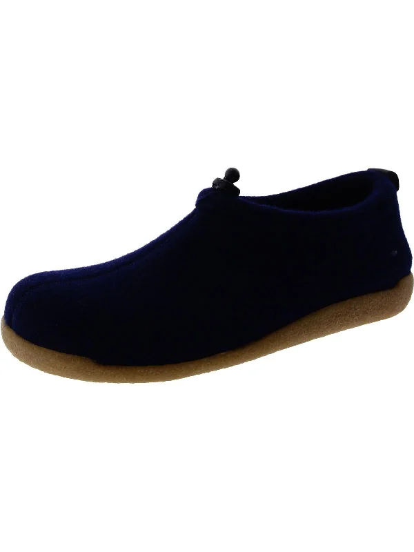 Womens Felt Slip-On Loafer Slippers