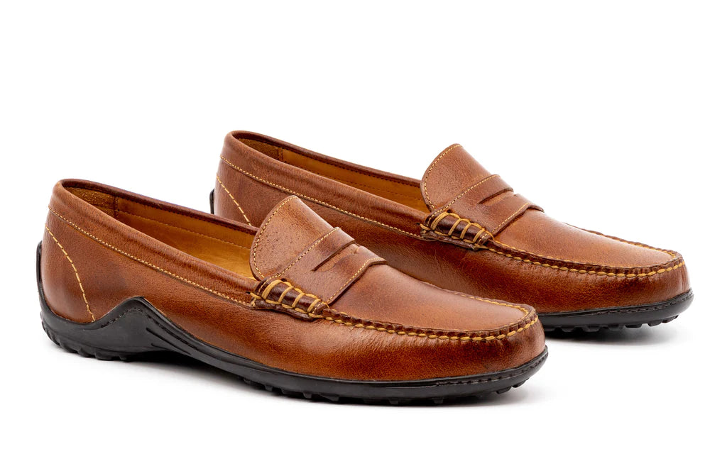 Bill Water Buffalo Penny Loafer (Burnt Cedar)