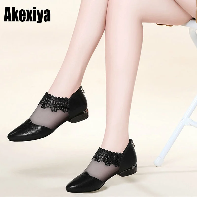 new Pointed Elegant Women Black Lace Ankle Flower High Heel Stiletto Pumps Ladies Party Dancing Pump Shoes f165