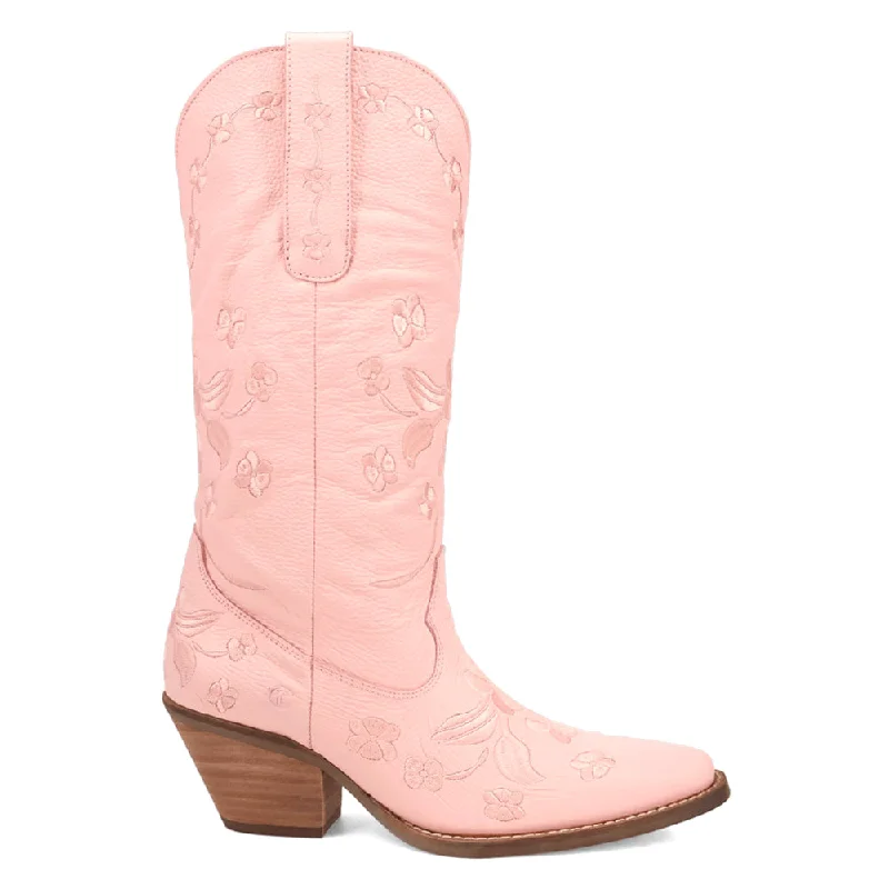 Love Bug Floral Embroidered Snip Toe Cowboy Boots