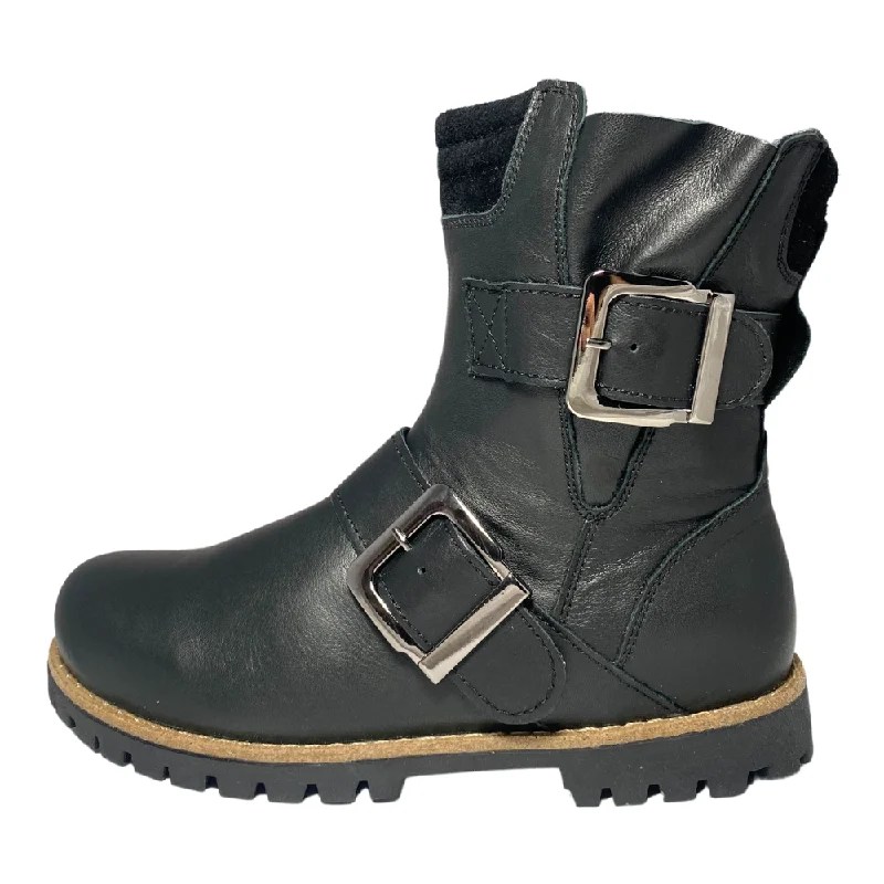 Andrea Conti Bucky Black/Combo Leather Boot (Women's)