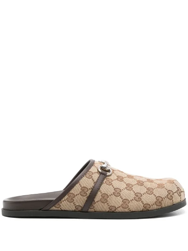 GUCCI Classic GG Motif Slip-On Slippers for Men