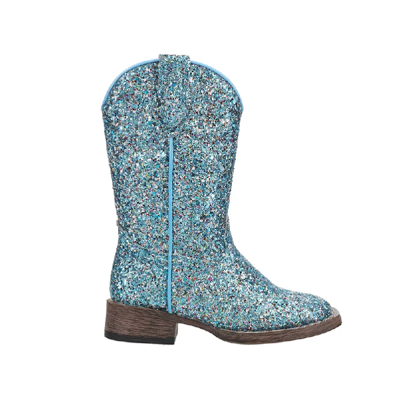 Glitter Galore Square Toe Cowboy Boots (Little Kid)