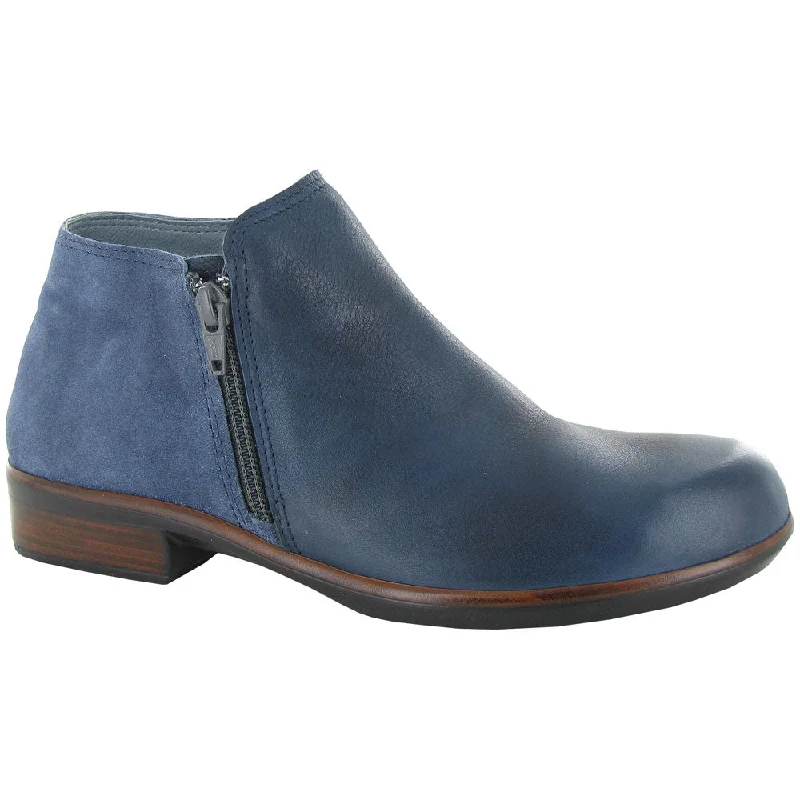 Naot Helm Bootie Ink Leather/Midnight Blue Suede (Women's)