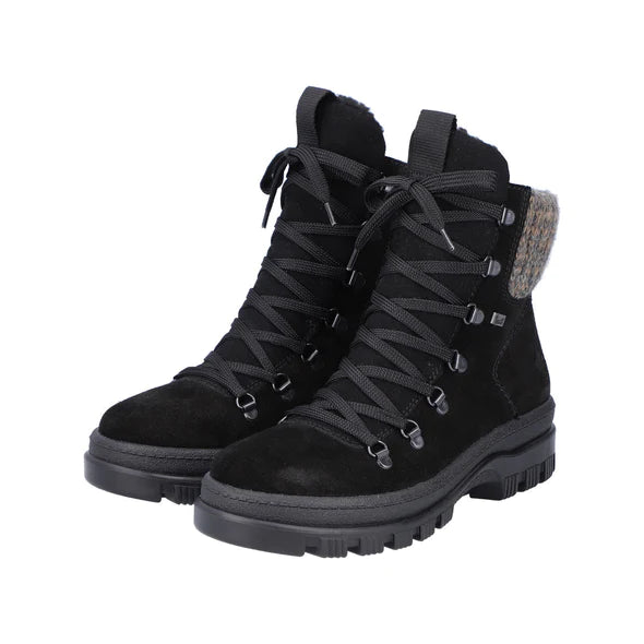 Rieker X8200-00 Womens Flip Grip Boots