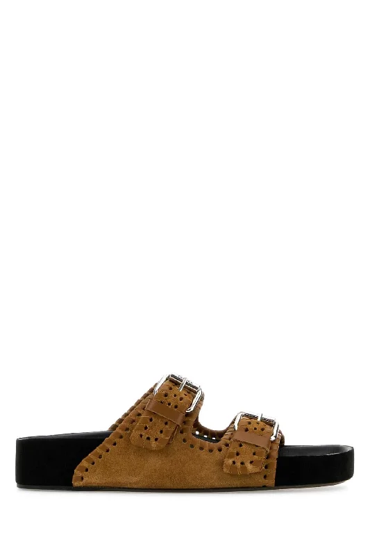 ISABEL MARANT Mini Suede Lennyo Slippers for Women