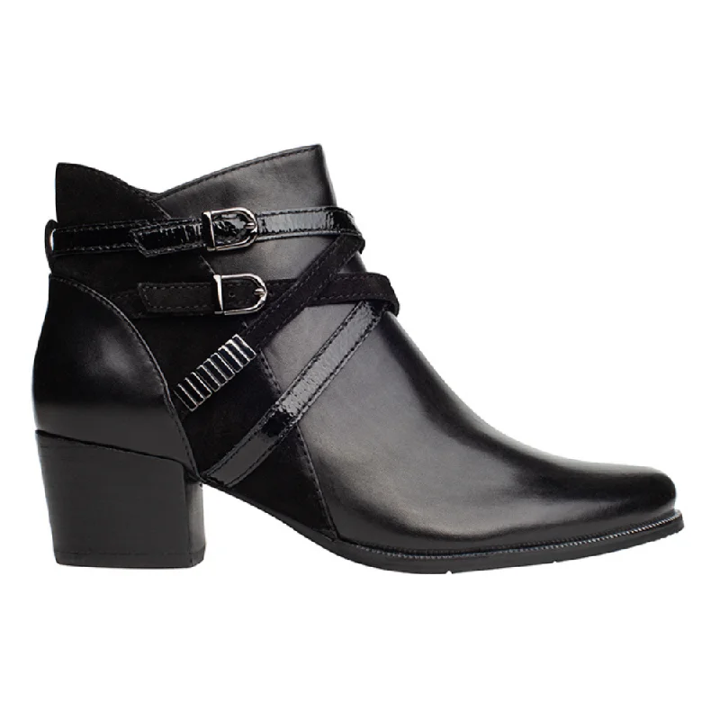 Regarde Le Ciel Isabel 120 Black Leather Bootie (Women's)