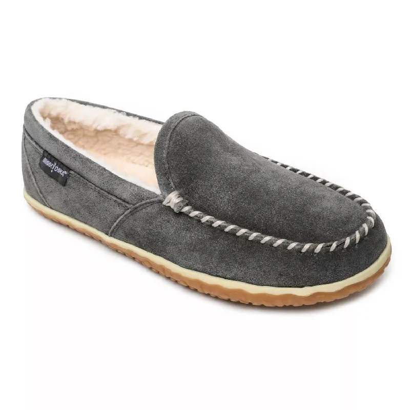 Men's Tilden Moccasin Slippers In Grey