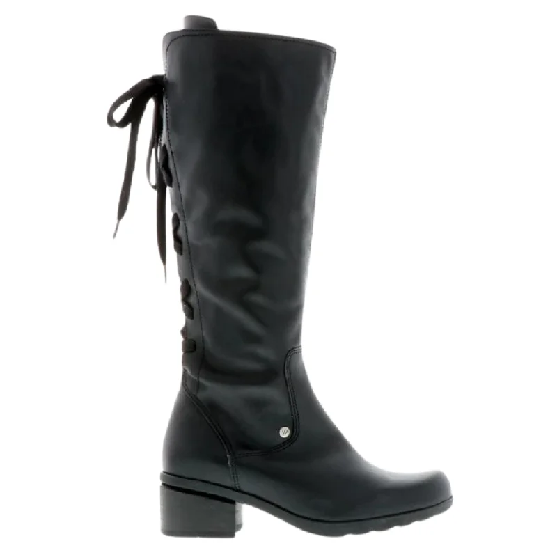 Wolky Hayden Black Palm Suede Boot (Women's)