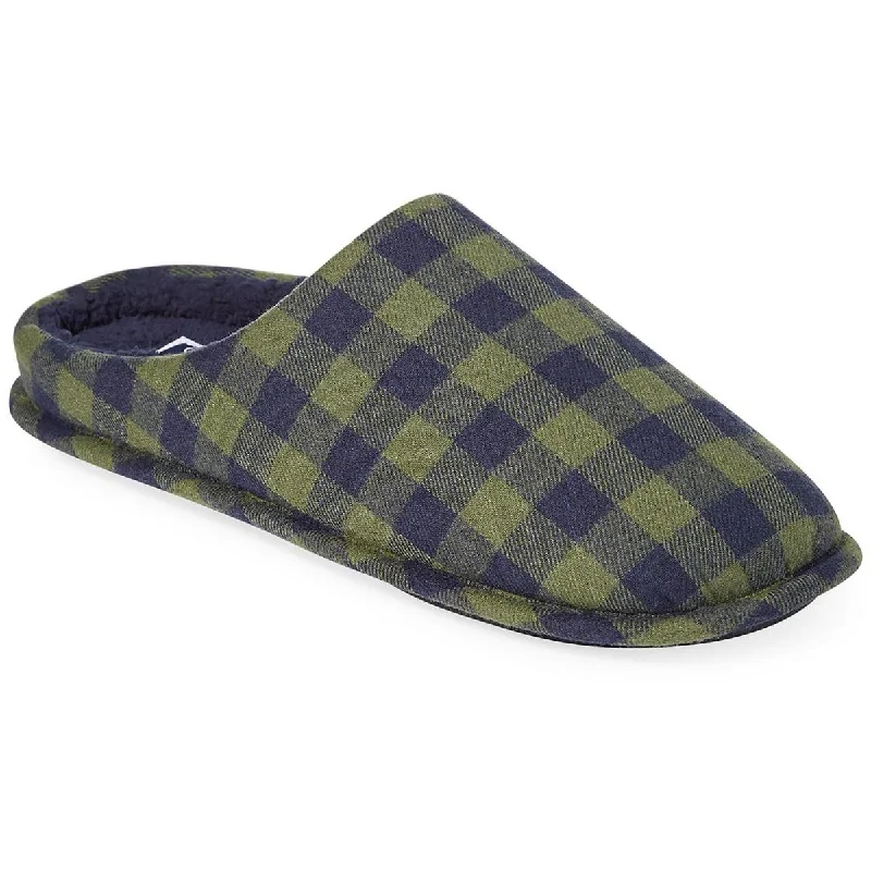 Club Room Mens Flannel Comfort Slide Slippers