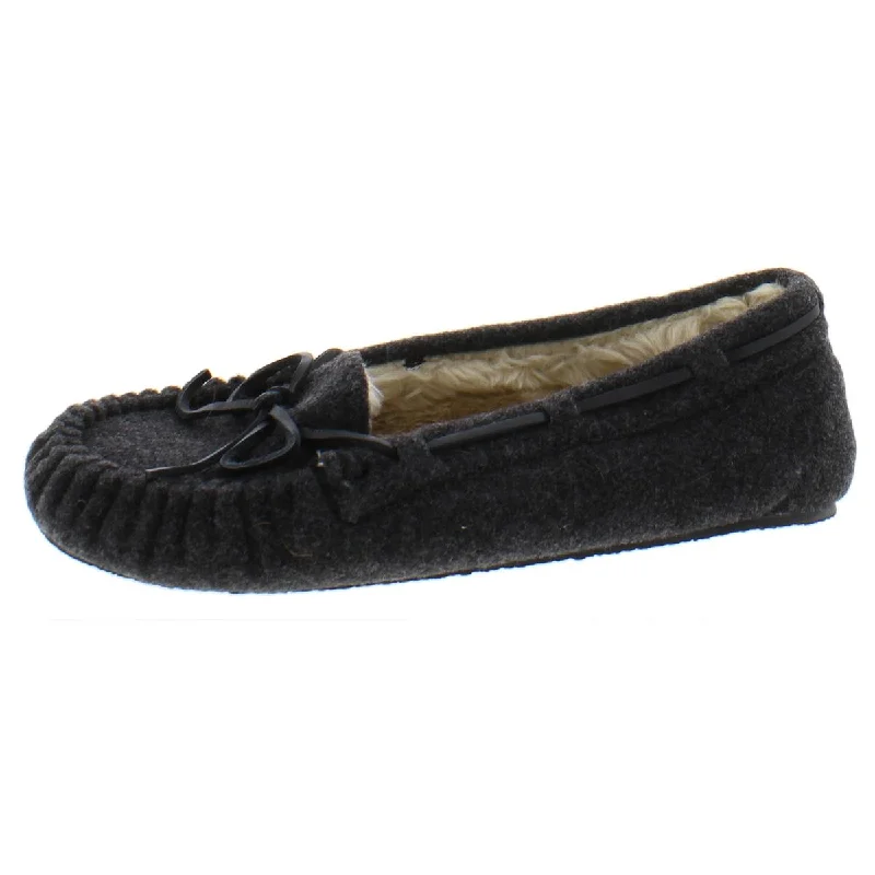 Womens Slip On Flat Moccasin Slippers