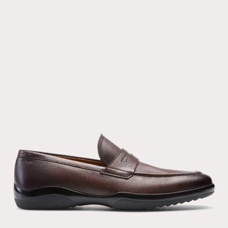 Bally Micson 6203061 Men's Coffee Calf Leather Loafers