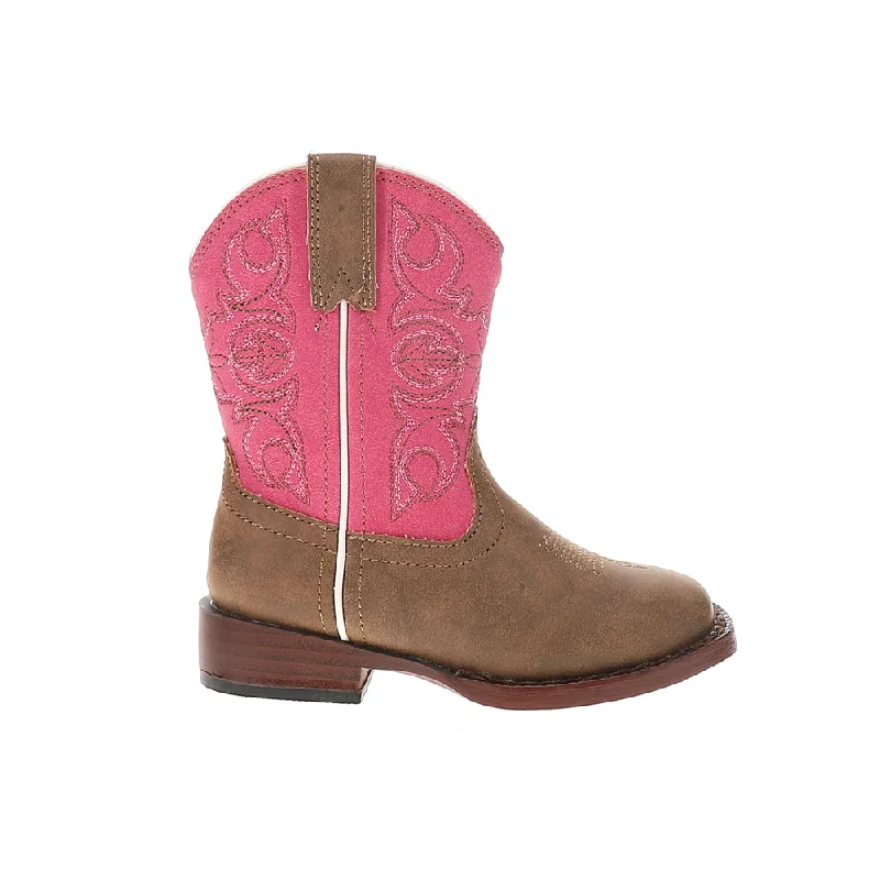 Ainsley Square Toe Cowboy Boots (Toddler)