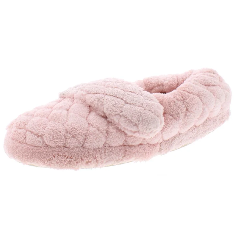 Spa Wrap Womens Quilted Adjustable Slip-On Slippers