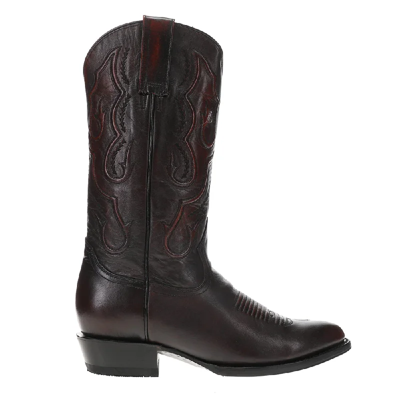 Carlisle Embroidered Round Toe Cowboy Boots