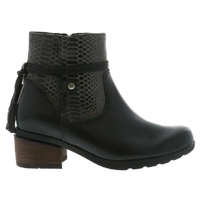 Wolky Idalia Dark Grey Leather Bootie (Women's)