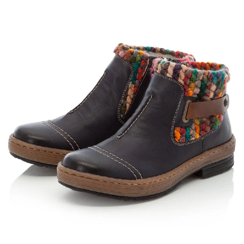 Rieker Z6784 Felicitas Ocean Multi Bootie (Women's)