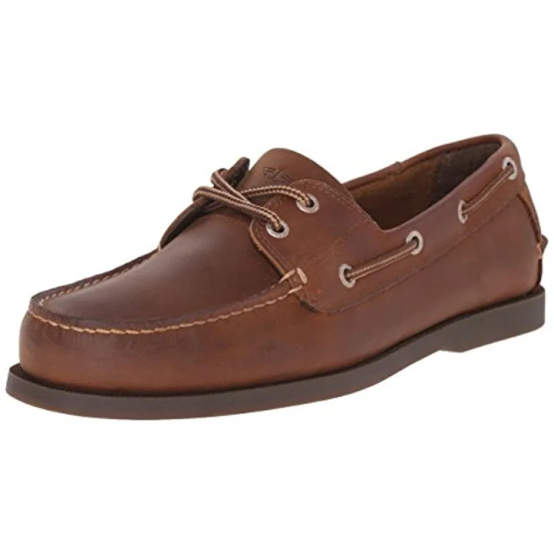 Vargas Mens Leather Loafer Boat Shoes