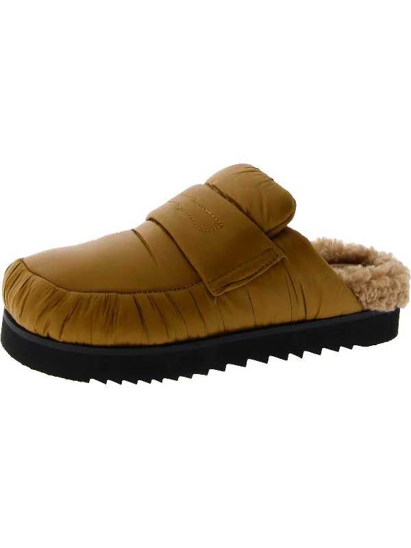 Gong Womens Faux Fur Comfy Scuff Slippers