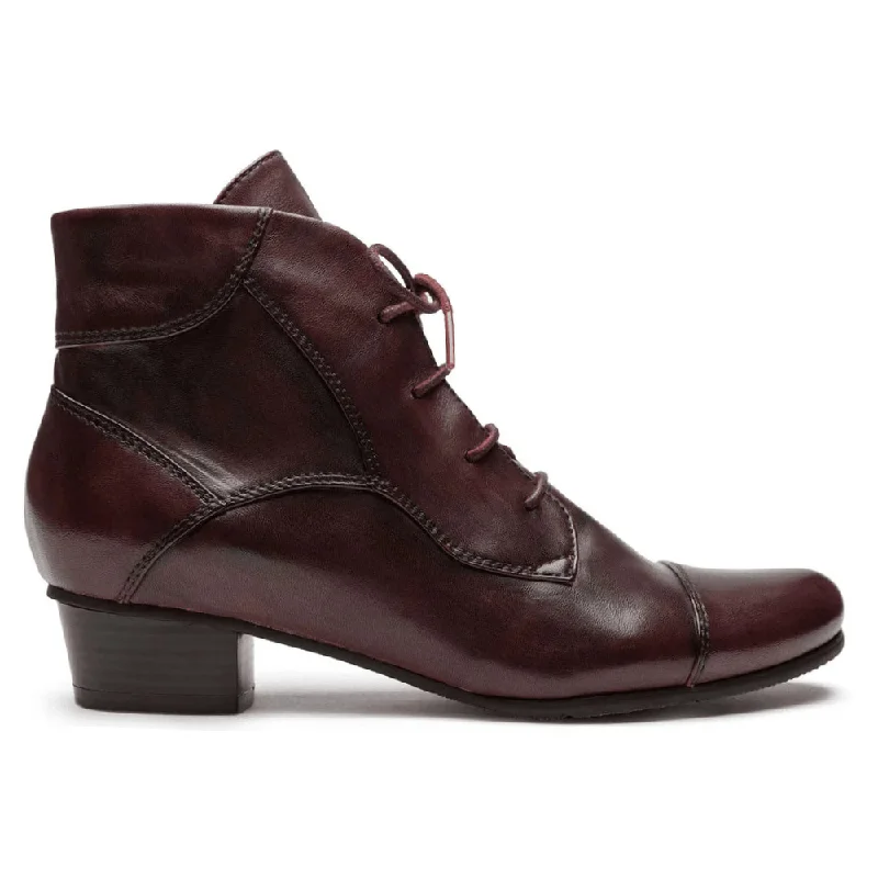 Regarde Le Ciel Stefany 123 Sangria Glove Leather Boot (Women's)