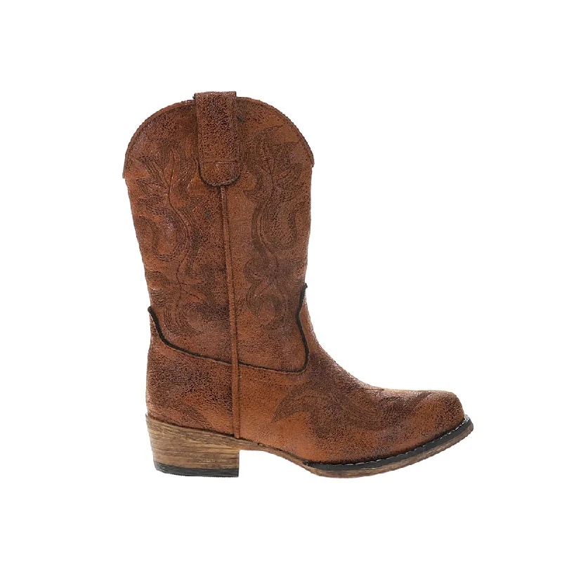 Riley Classic Snip Toe Cowboy Boots (Little Kid-Big Kid)